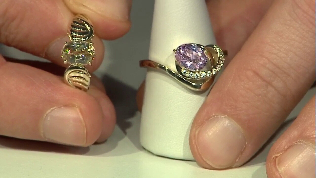 Video 9K Patroke Kunzite Gold Ring