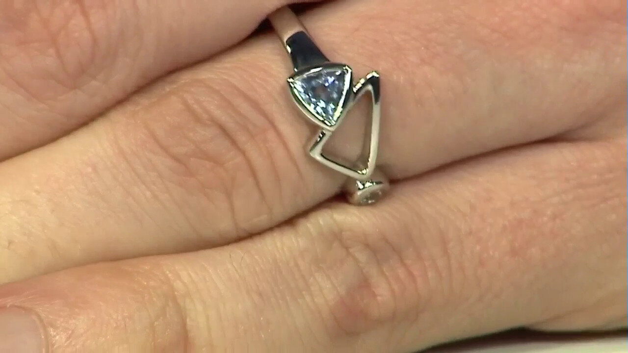 Video Unheated Tanzanite Silver Ring