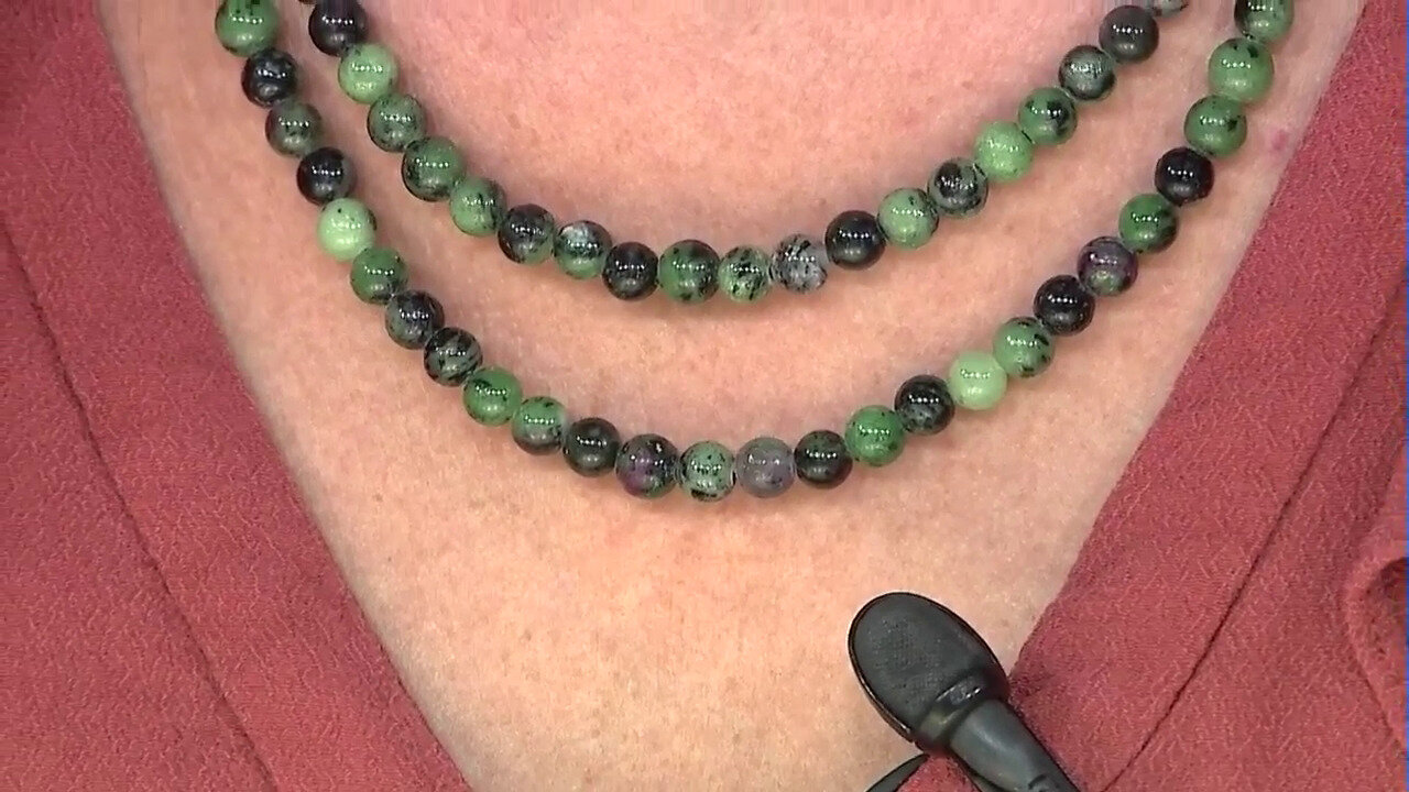 Video Ruby in Zoisite Silver Necklace