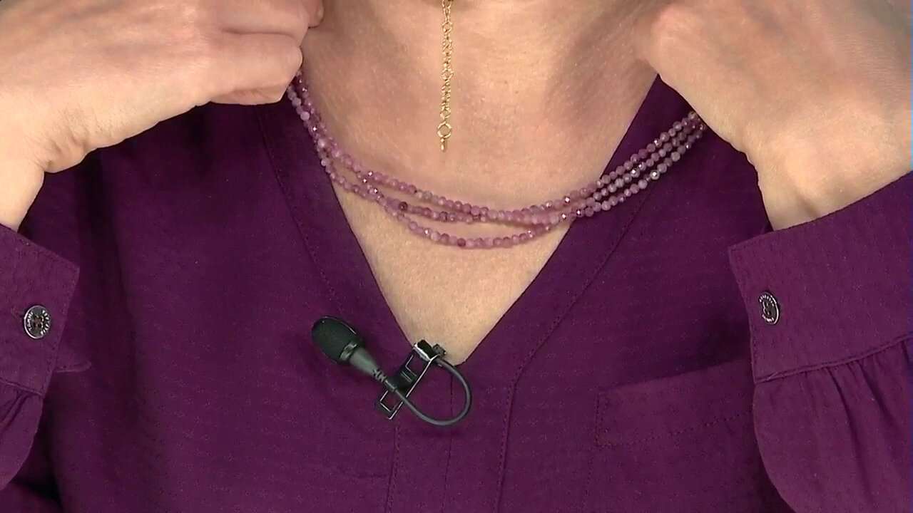 Video Collier en argent et Tourmaline rose du Nigéria