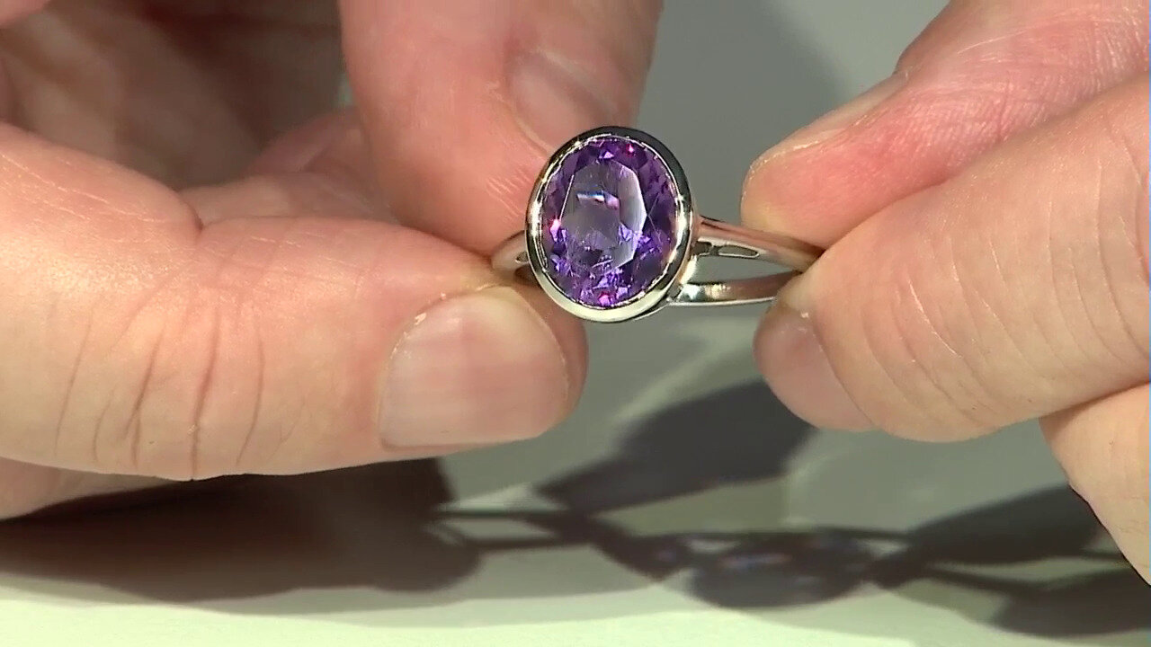 Video Moroccan Amethyst Silver Ring