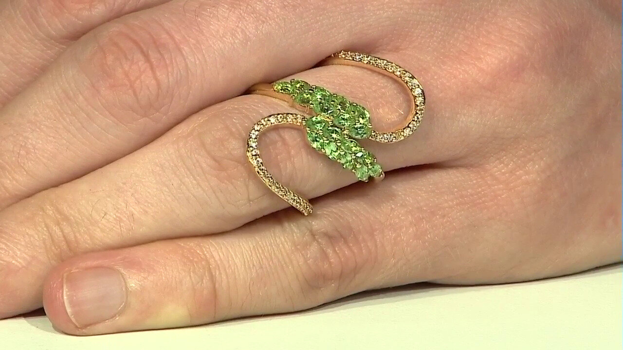 Video Tsavorite Silver Ring (de Melo)