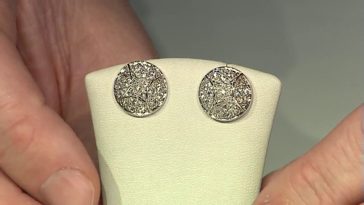 Video Zircon Silver Earrings