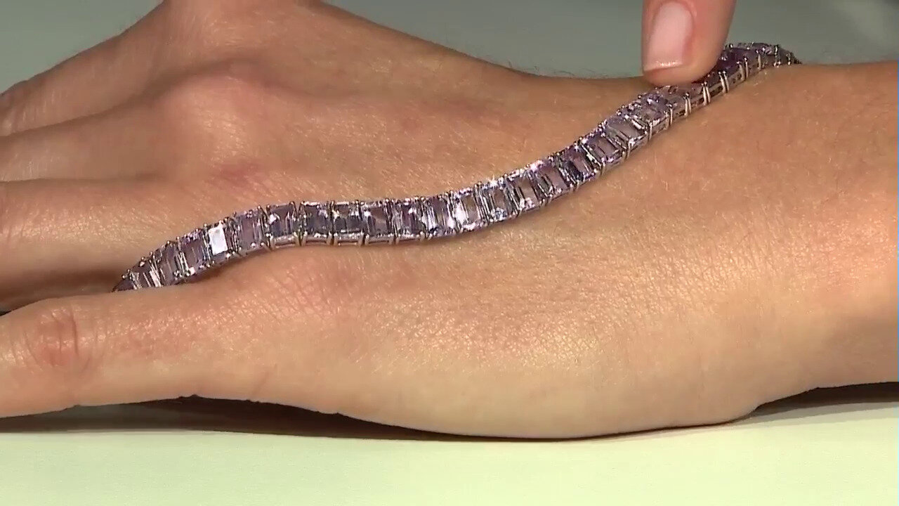 Video Bolivian Amethyst Silver Bracelet