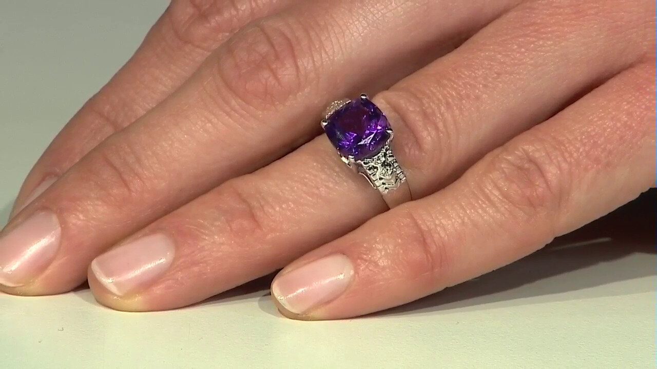 Video Bague en argent et Améthyste