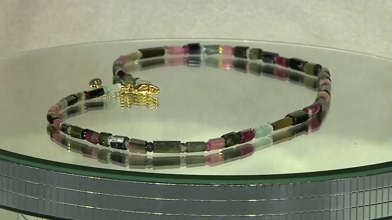 Video Fancy Tourmaline Silver Necklace