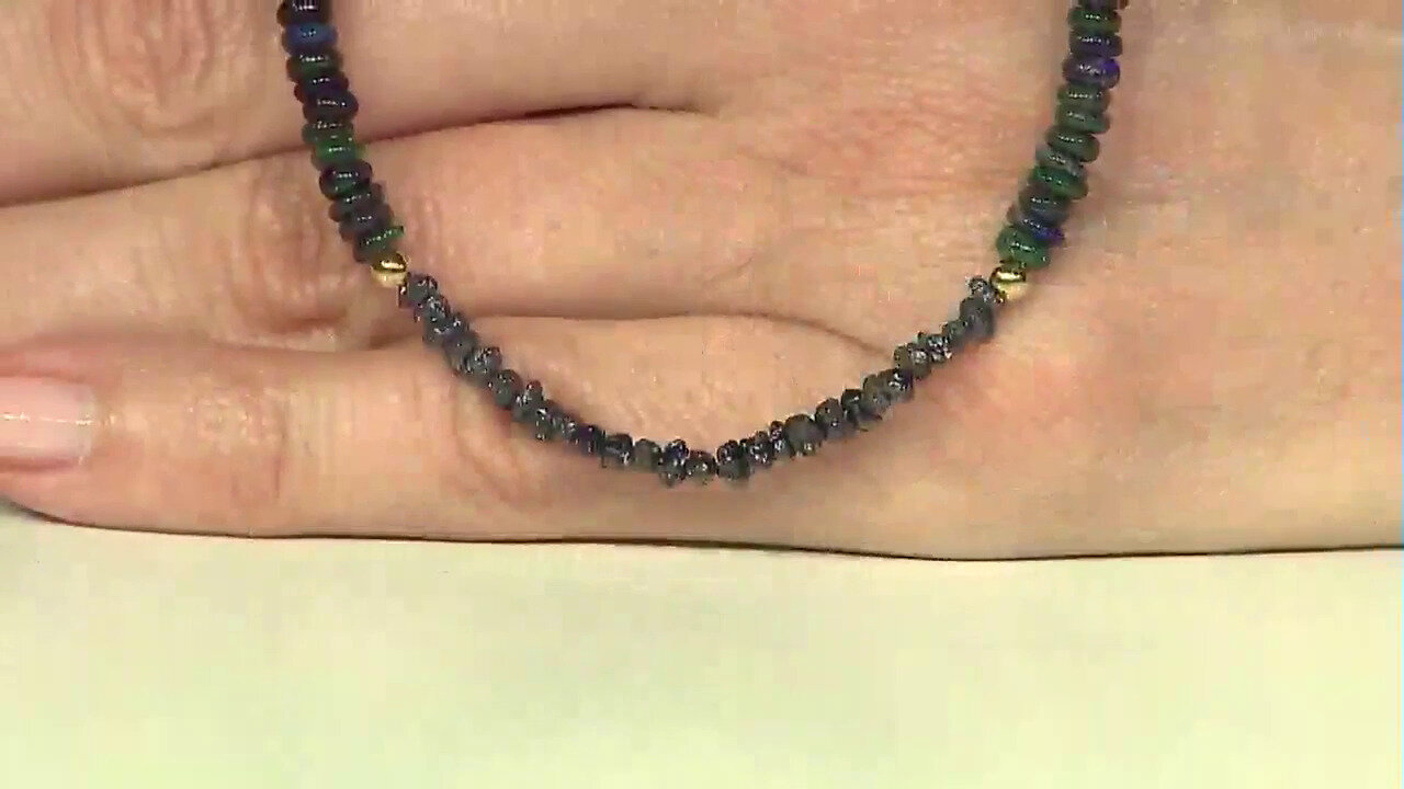 Video Black Diamond Silver Necklace