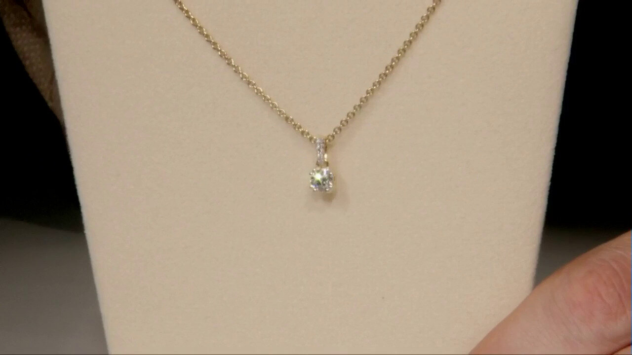 Video 18K VVS1 (G) Diamond Gold Pendant (Annette)