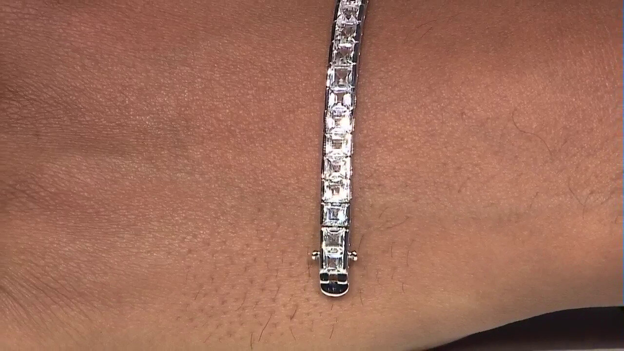 Video Brazalete en plata con Topacio blanco