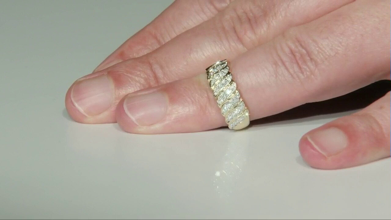 Video Gouden ring met VVS1 Diamanten (G) (Annette)