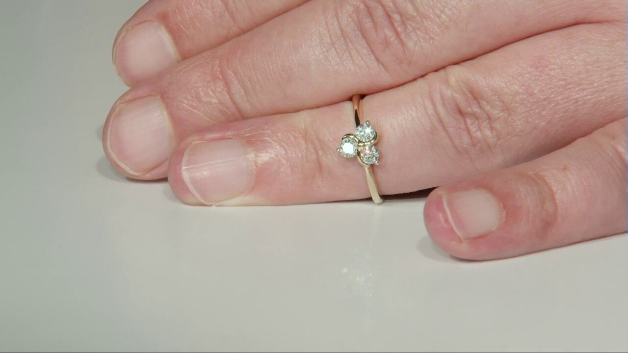 Video Gouden ring met VVS1 Diamanten (G) (Annette)