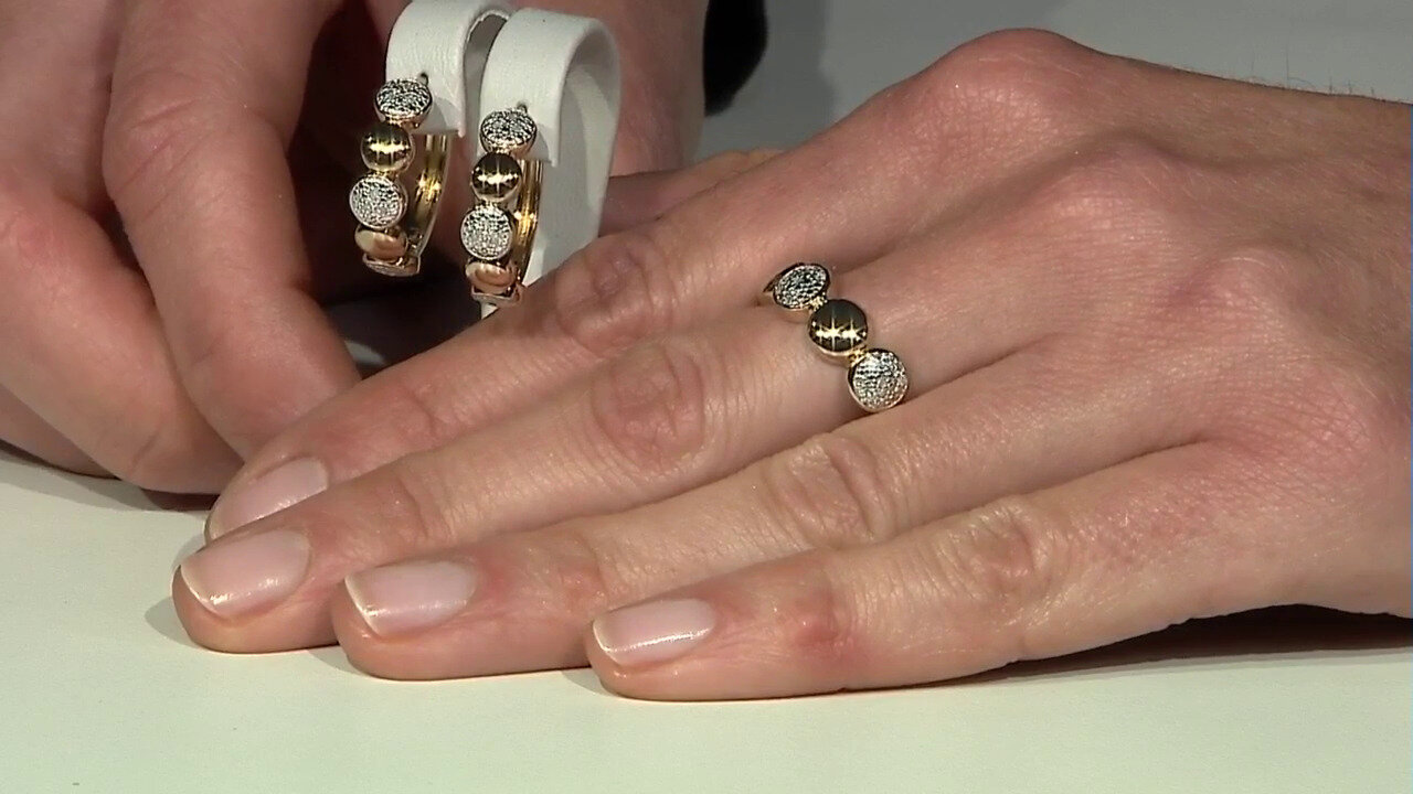 Video I3 (I) Diamant-Silberring