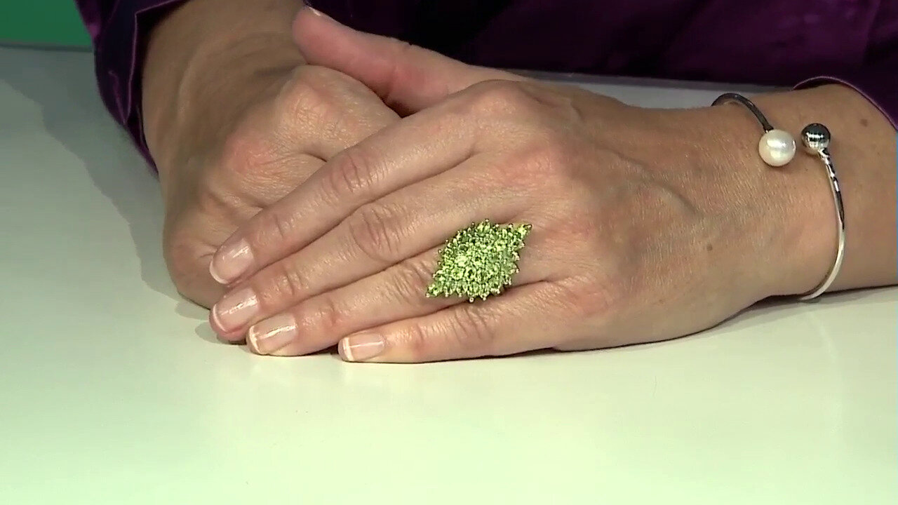 Video Peridot Silver Ring