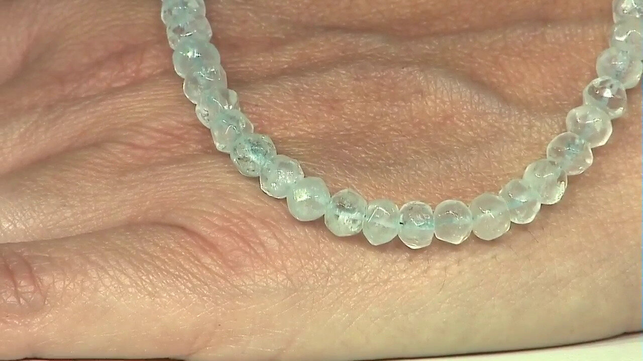 Video Brazilian Aquamarine Silver Necklace