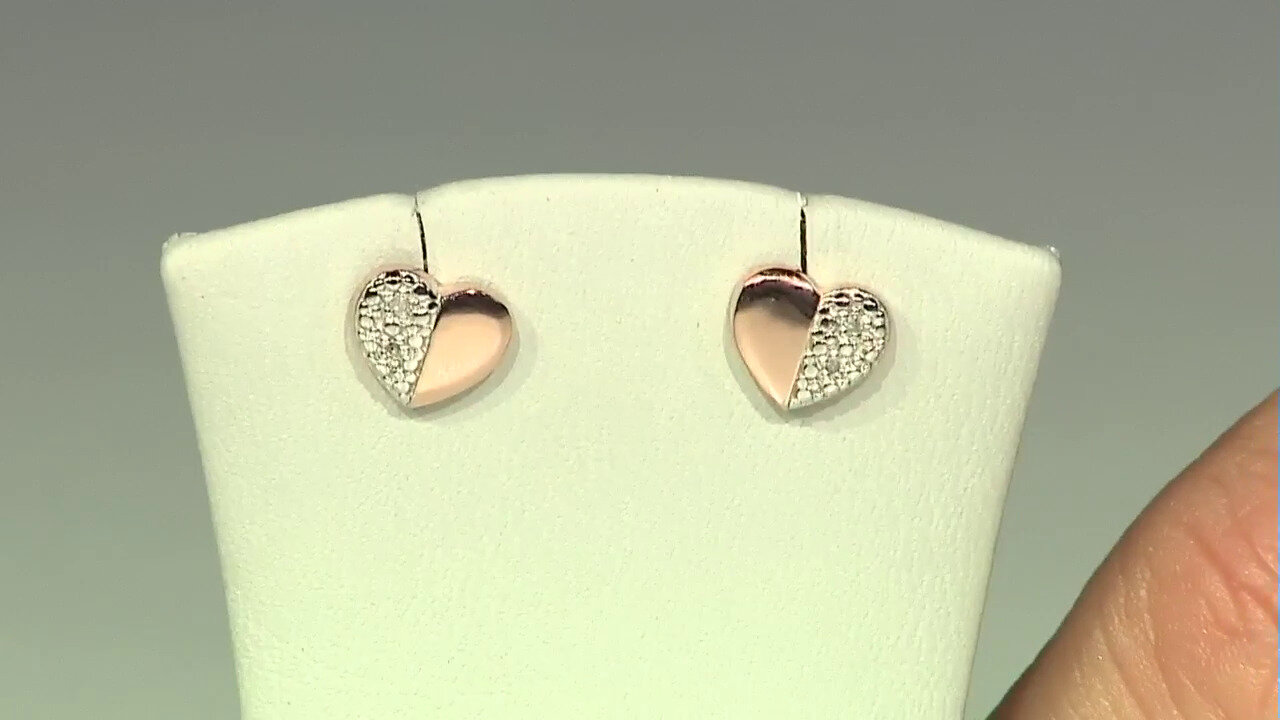 Video I3 (I) Diamond Silver Earrings