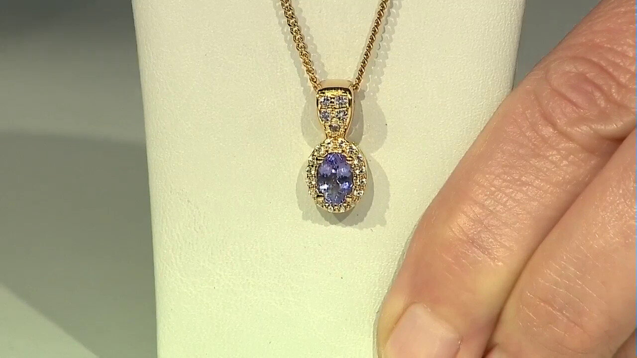 Video Pendentif en argent et Tanzanite
