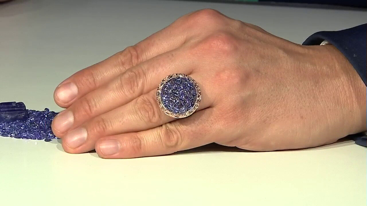 Video Tanzanite Silver Ring (Gems en Vogue)