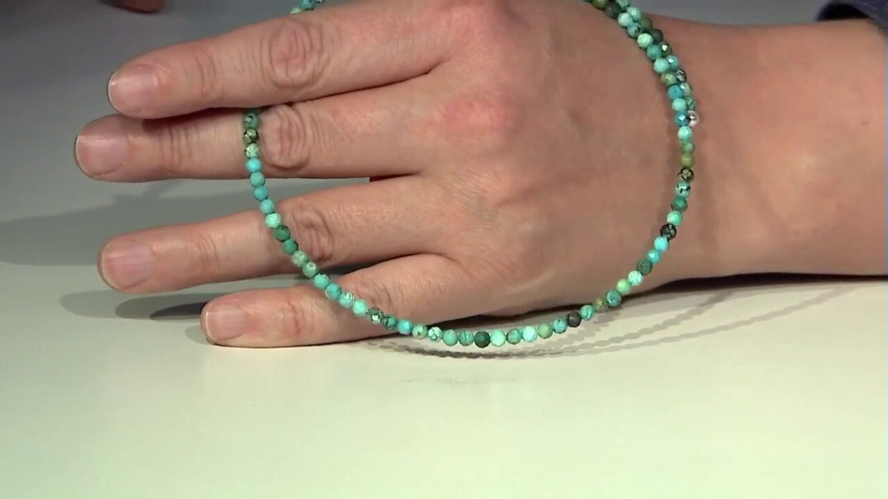 Video Turquoise Steel Choker (Riya)