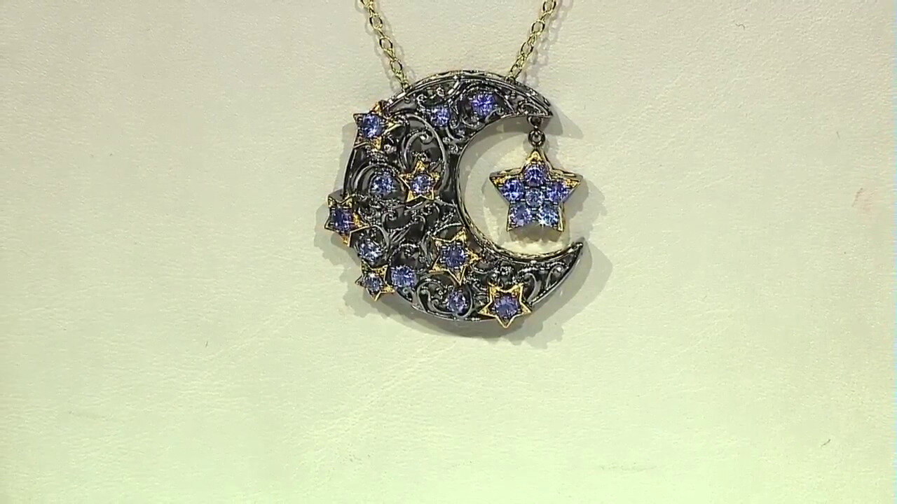 Video Tanzanite Silver Necklace (Gems en Vogue)