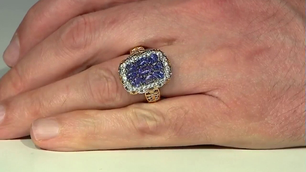 Video Tanzanite Silver Ring (Gems en Vogue)