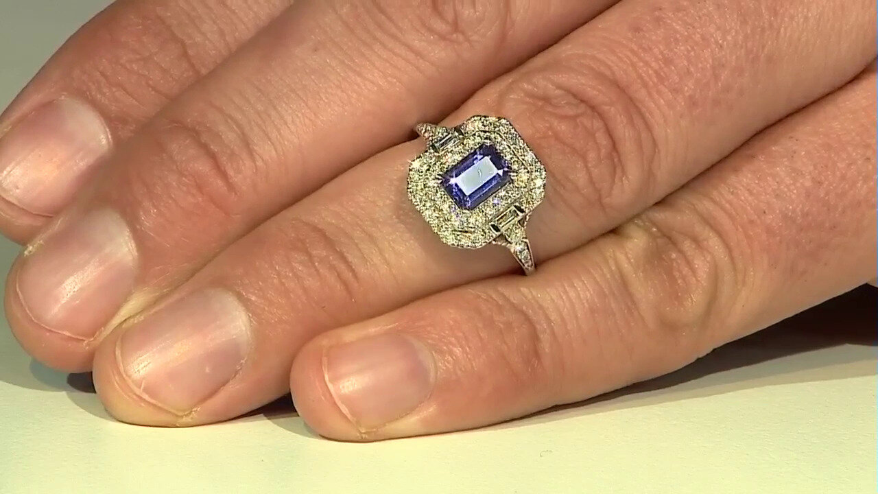 Video 14K AAA Tanzanite Gold Ring (CIRARI)