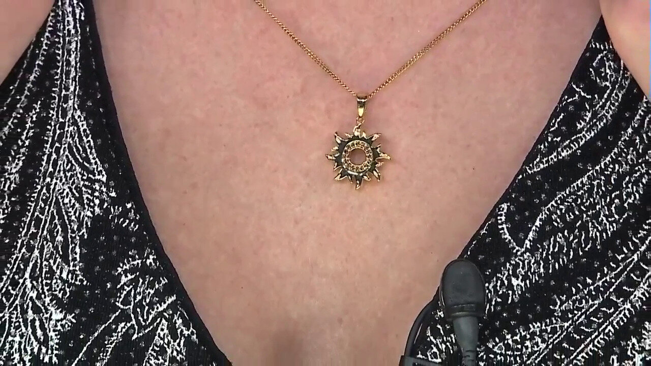 Video I3 Brown Diamond Silver Pendant