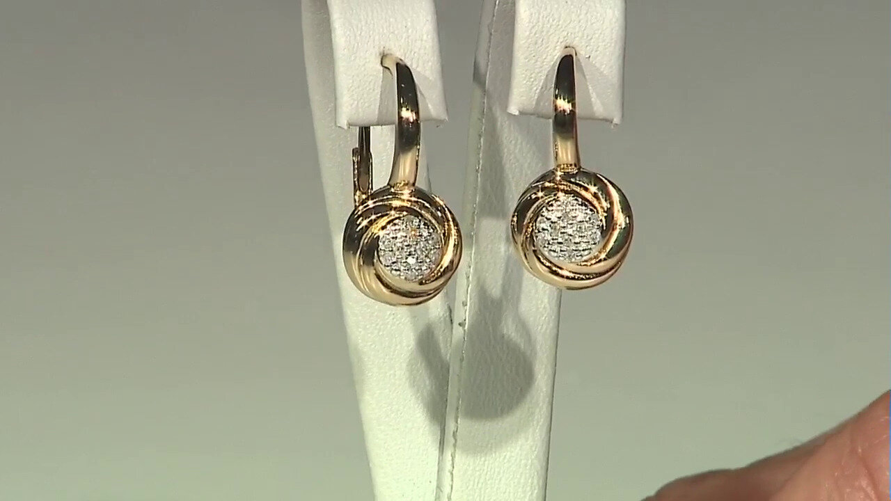 Video I3 (I) Diamond Silver Earrings