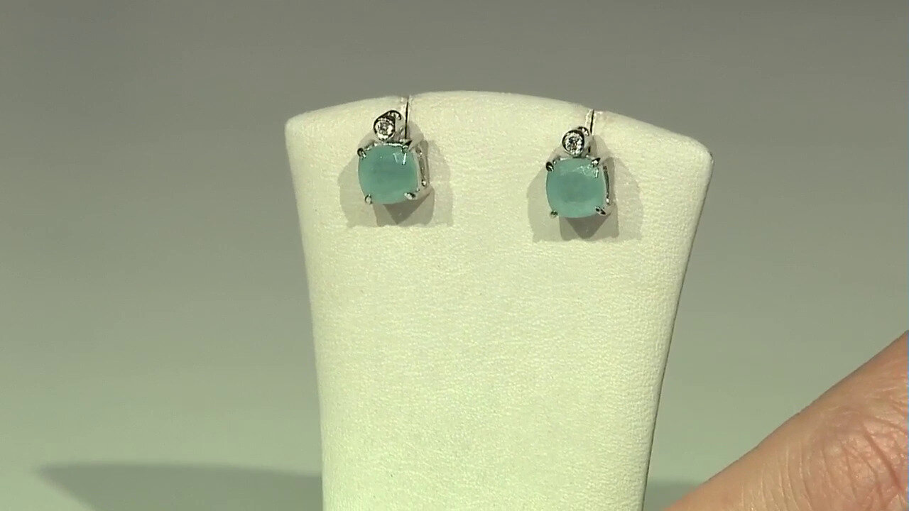 Video Grandidierite Silver Earrings