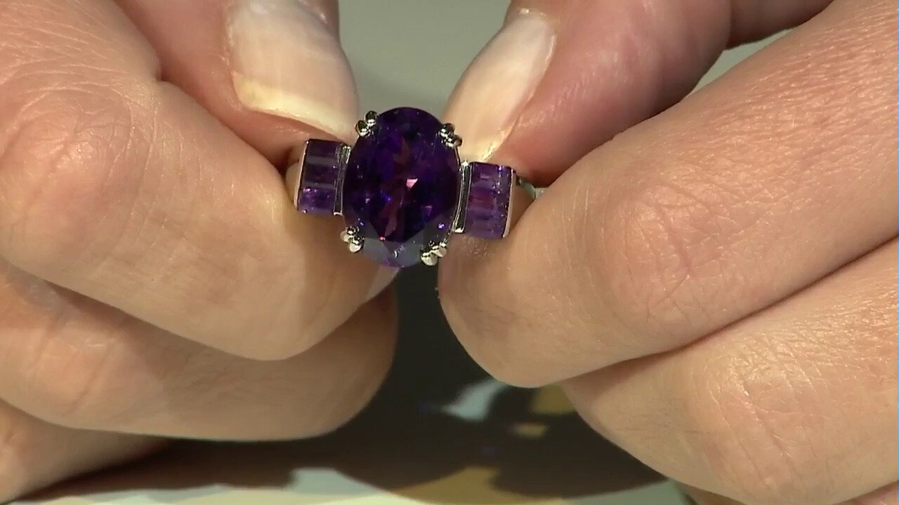 Video Moroccan Amethyst Silver Ring