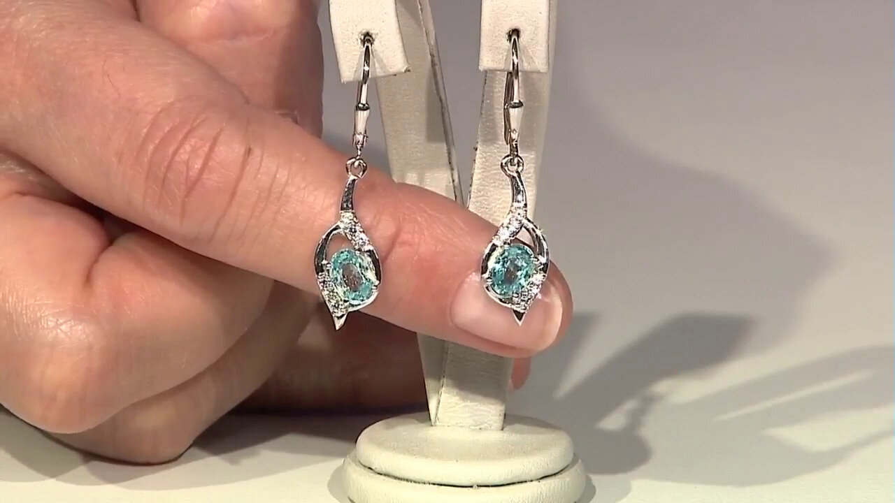 Video Ratanakiri Zircon Silver Earrings