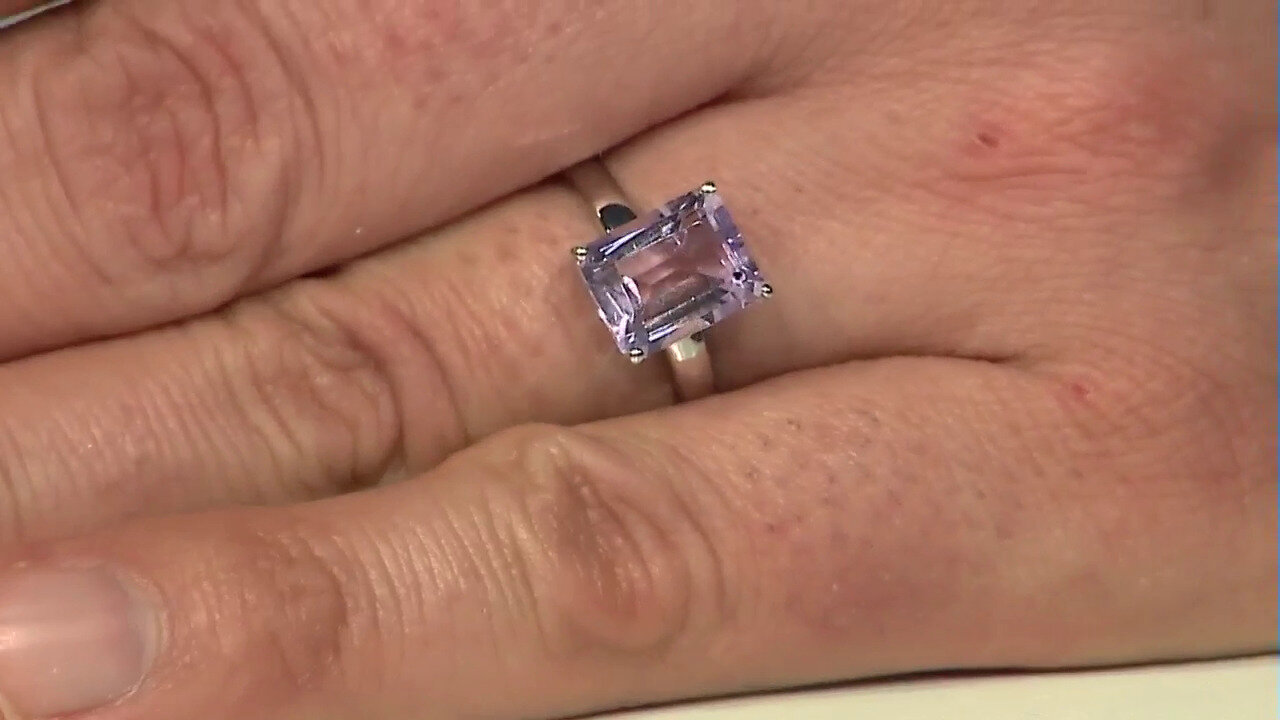 Video Rose de France Amethyst Silver Ring