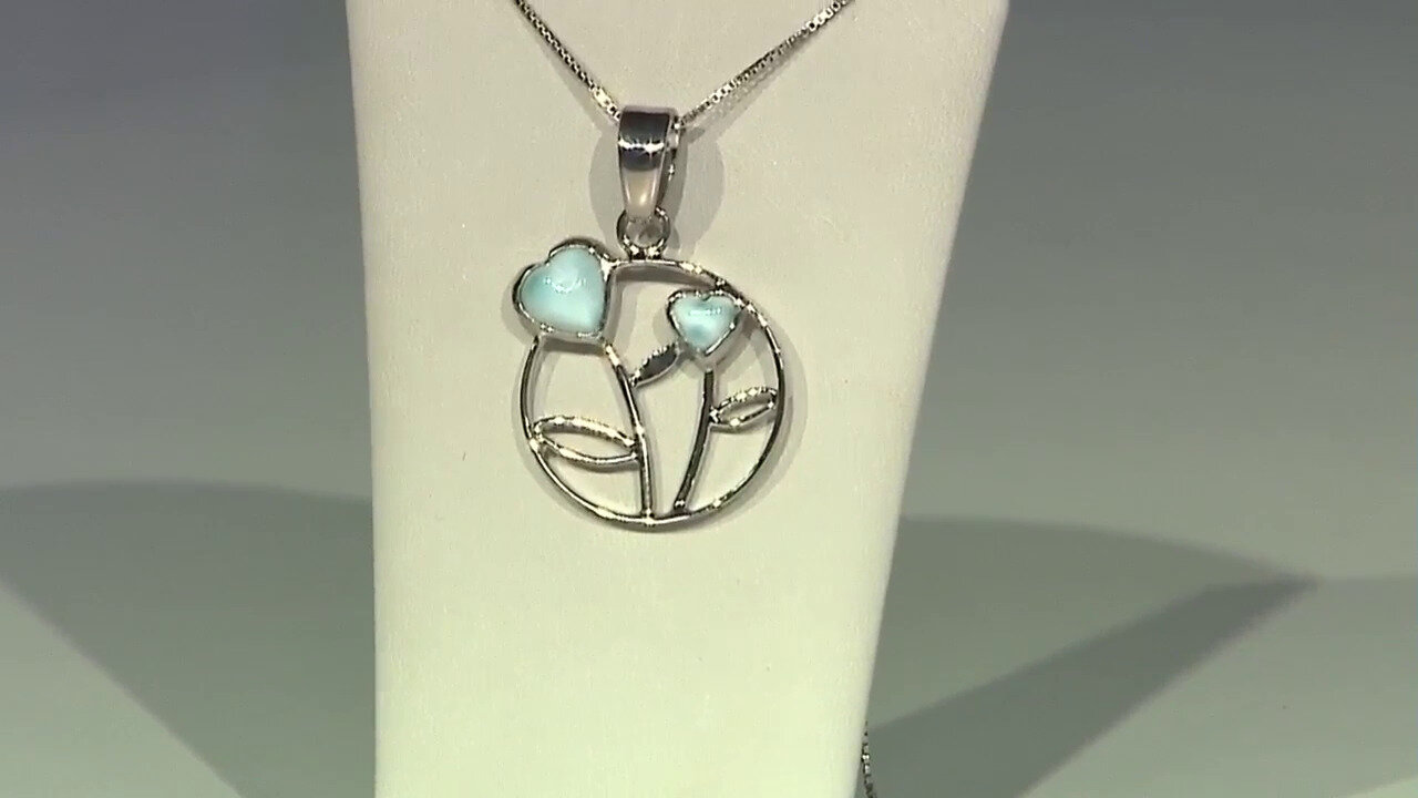 Video Larimar Silver Pendant