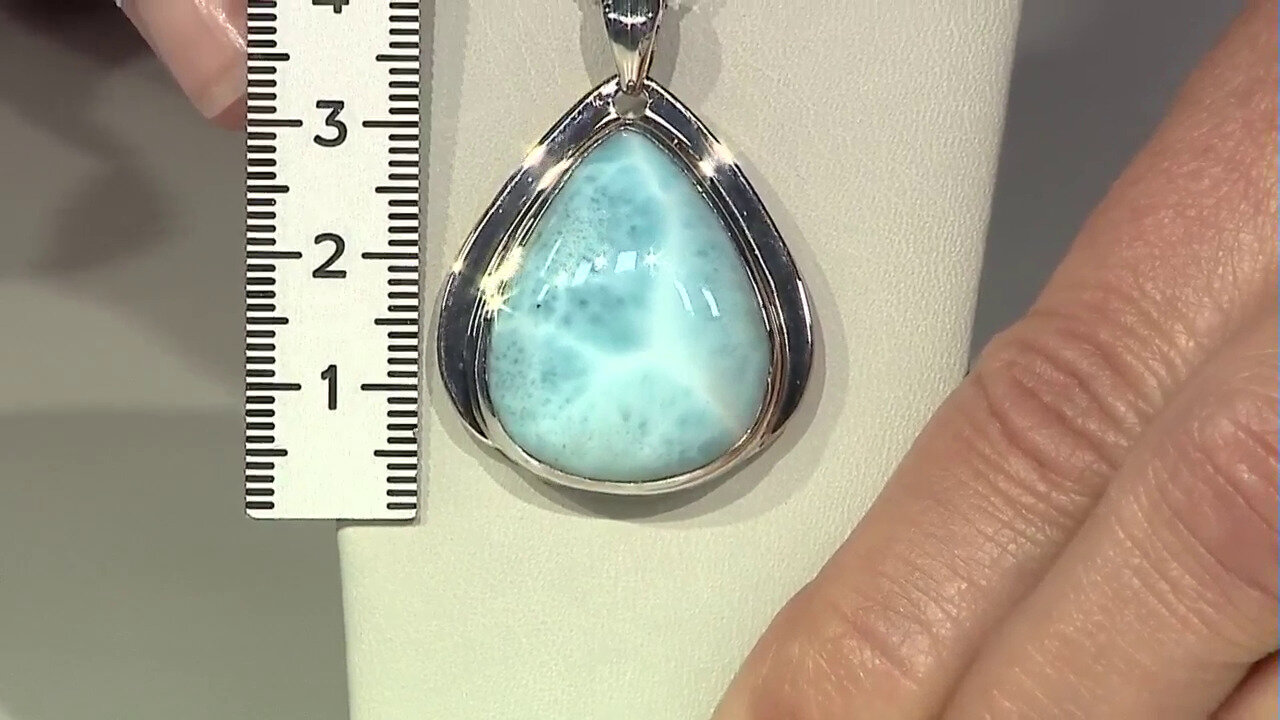 Video Larimar Silver Pendant