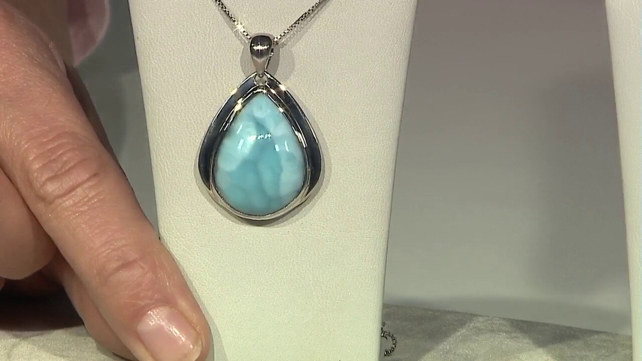 Video Larimar Silver Pendant