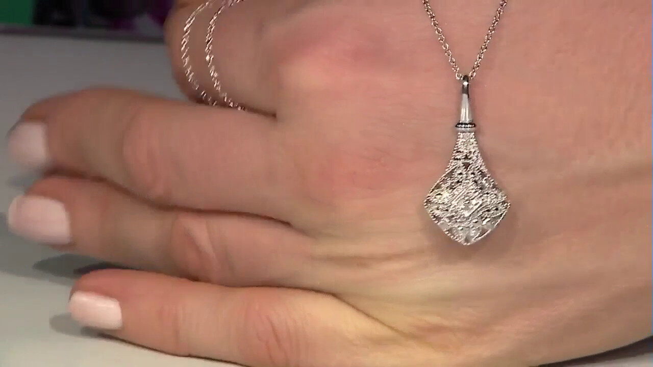 Video I2 (I) Diamond Silver Necklace