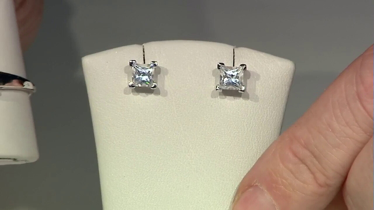 Video Boucles d'oreilles en argent et Zircon