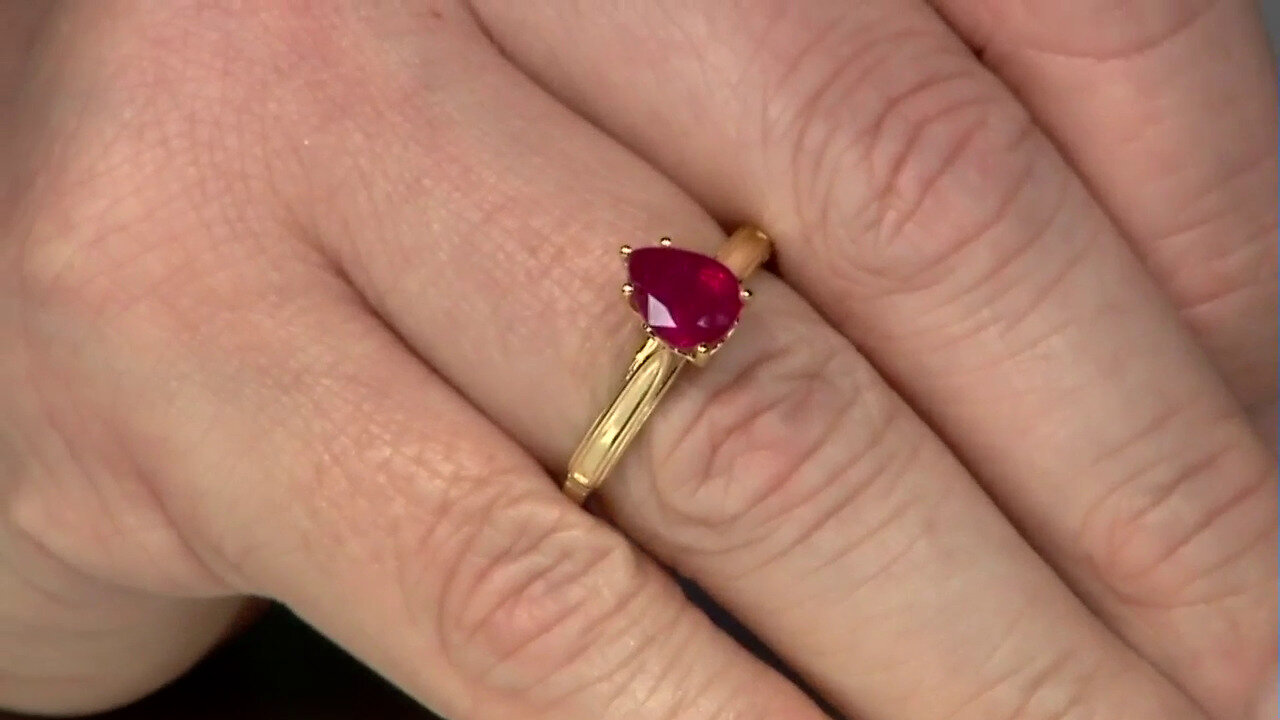 Video Bemainty Ruby Silver Ring