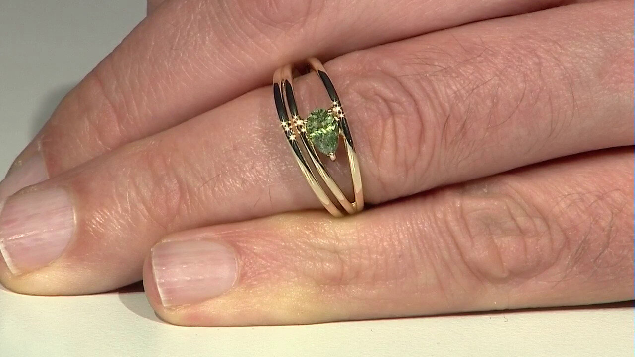 Video 9K Madagascan Demantoid Gold Ring