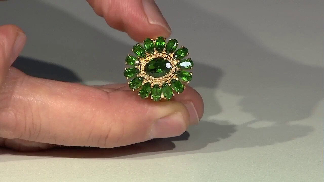 Video Russian Diopside Silver Ring