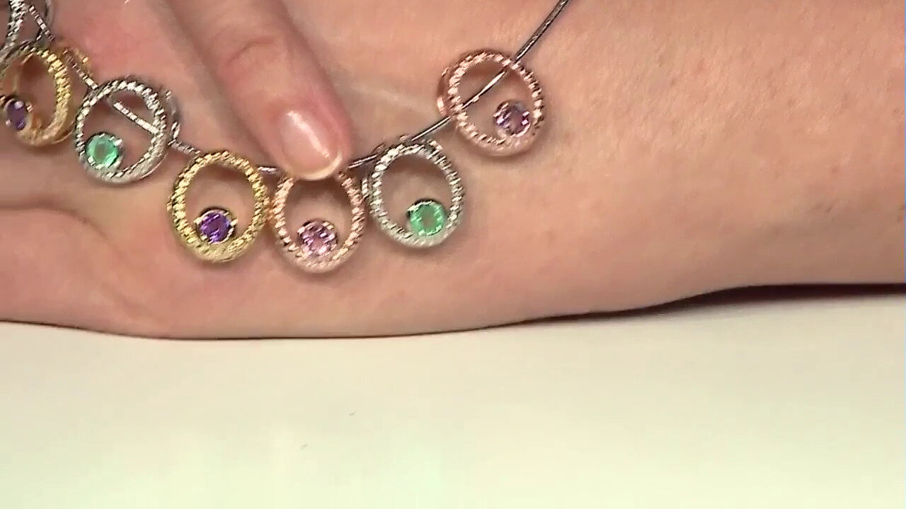 Video Colgante en plata con Turmalina rosa de Nigeria (MONOSONO COLLECTION)