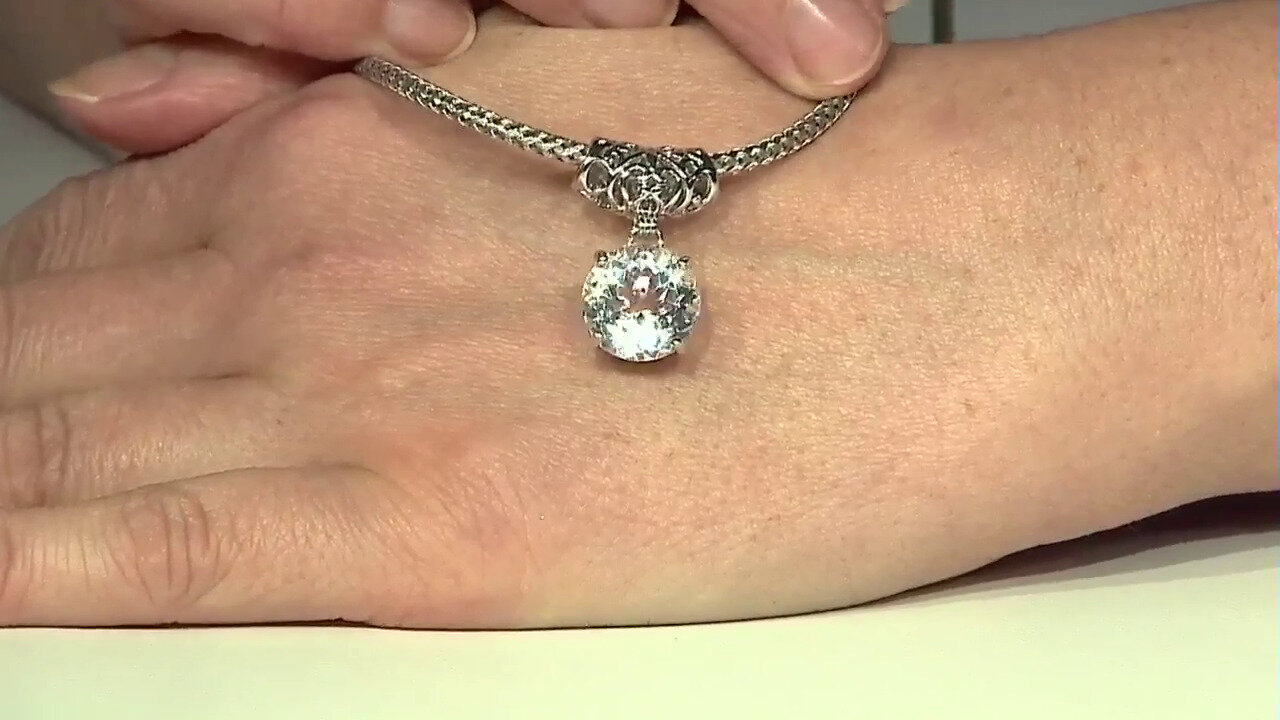 Video White Topaz Silver Pendant (MONOSONO COLLECTION)