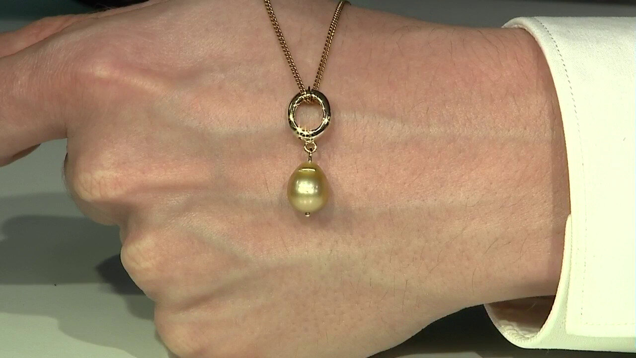 Video Goldene Südseeperlen-Silberanhänger (TPC)