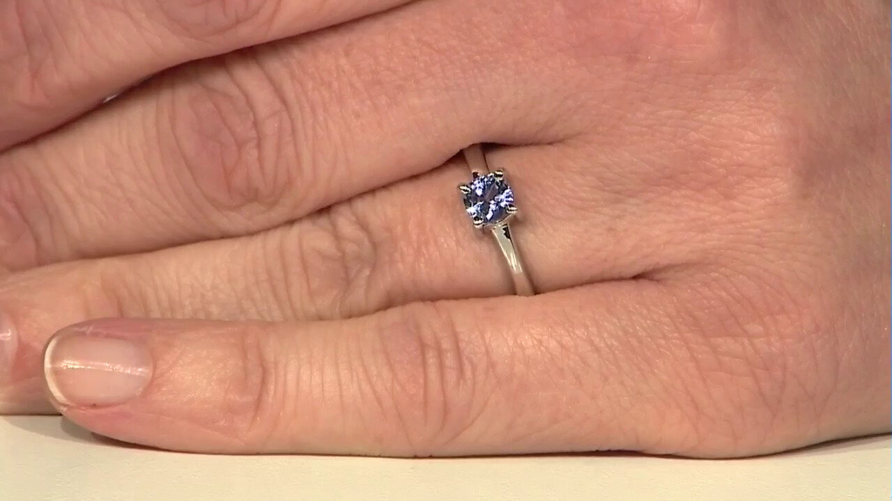 Video Tanzanite Silver Ring