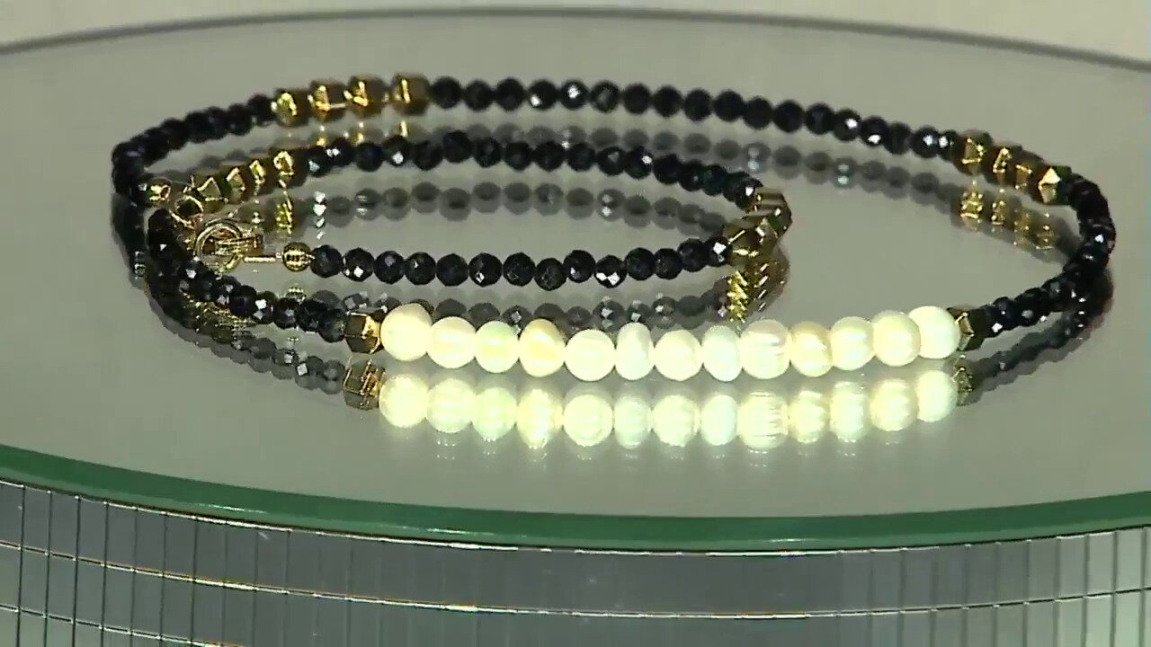 Video Black Spinel Silver Necklace