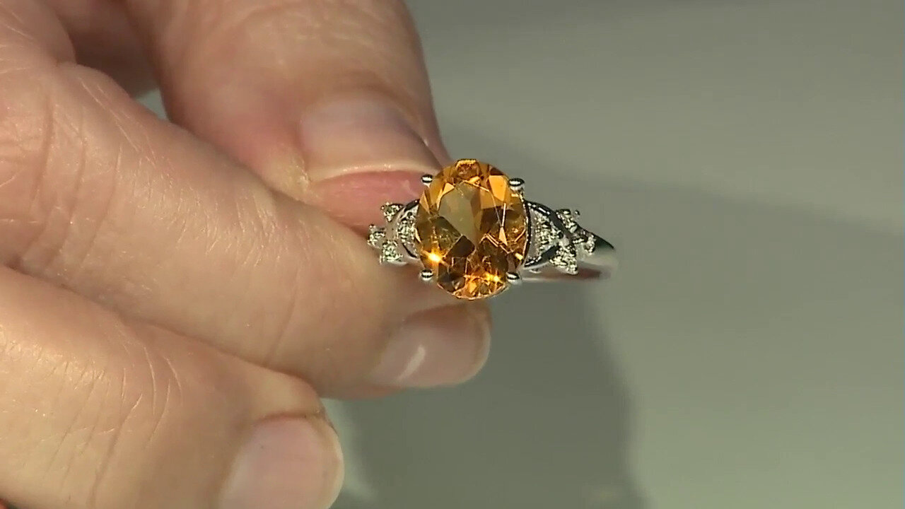 Video Citrine Silver Ring