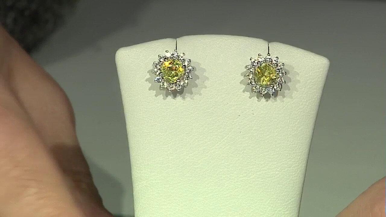 Video Sphene Silver Earrings