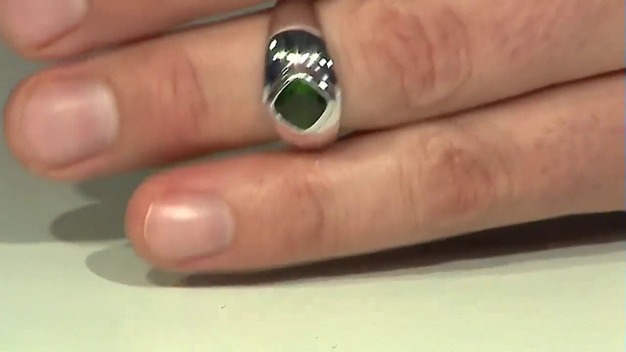 Video Russian Diopside Silver Ring