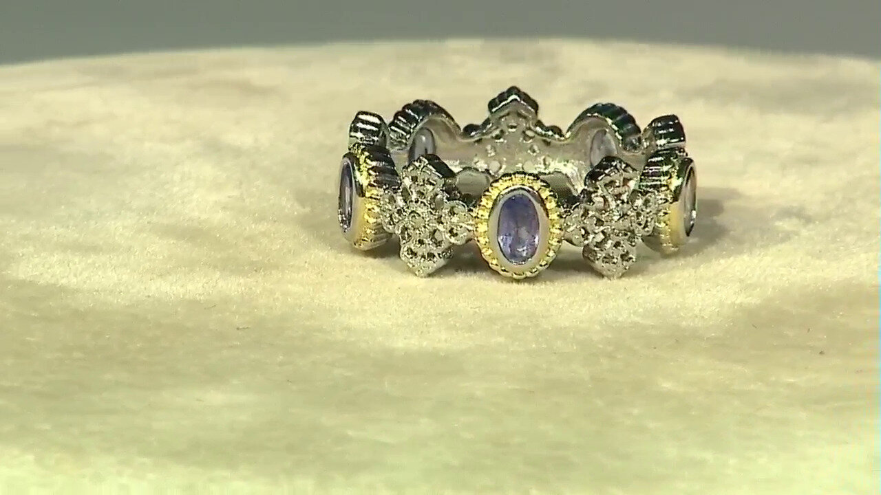 Video Tanzanite Silver Ring (Dallas Prince Designs)