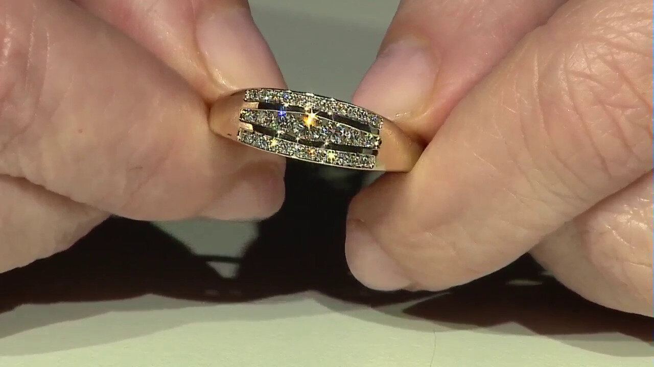 Video 14K Flawless (F) Diamond Gold Ring (LUCENT DIAMONDS)