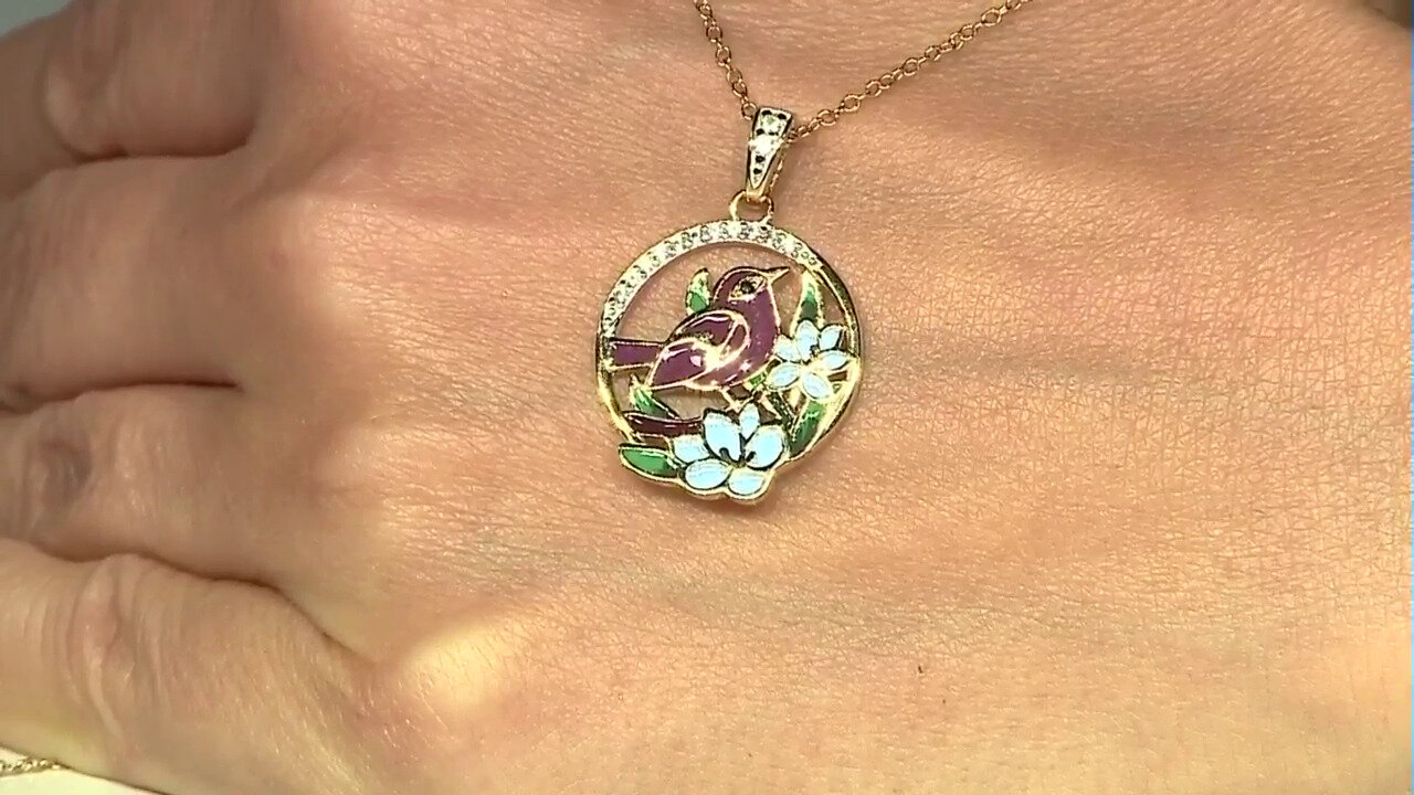 Video Zircon Silver Necklace